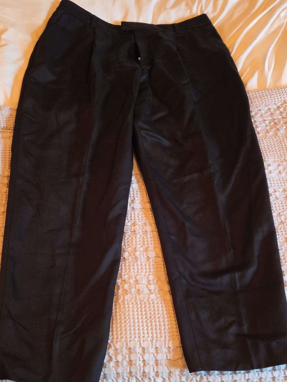 KOTN Black Pleated Dress Trousers